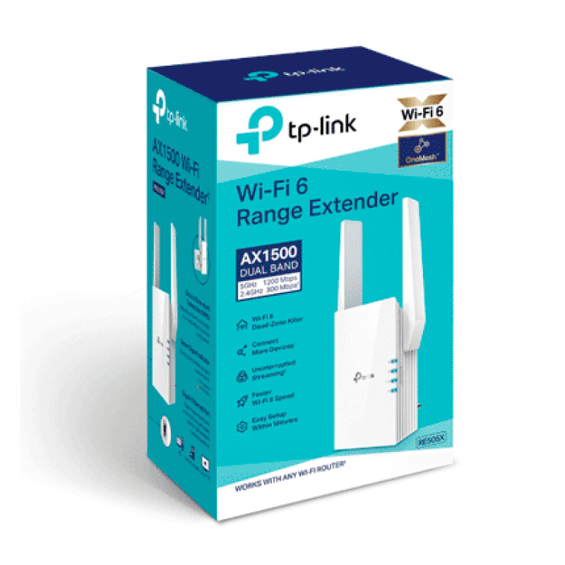 Repetidor / Extensor de Cobertura WiFi AX 1500 Mbps doble banda 24 GHz y 5 GHz con 1 puerto 10/100/1000 Mbps image 5