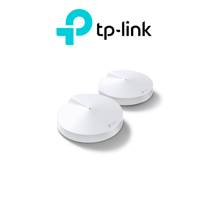 TP-LINK DECO M5 2 PACK- Kit 2 Routers Inalámbricos MESH Interior para Hogar , Doble Banda Wi-Fi 5 AC1300 Mbps , 2 Puerto Gigabit WAN,LAN , 4 Antenas Internas , Administración Mediante la App Deco (iOS, Android) , Protección HomeCare