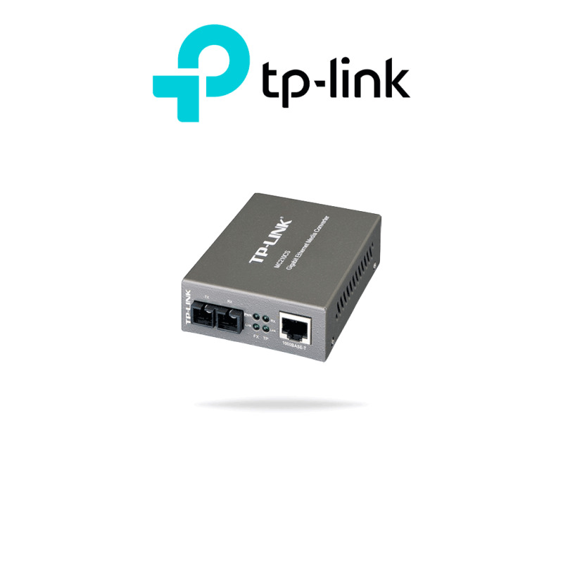 Convertidor Fibra Óptica Monomodo / 1 Puerto RJ45 10/100/1000 Mbps / Puerto Fibra Óptica SC 1000 Mbps / Hasta 20 Km / Plug and Play