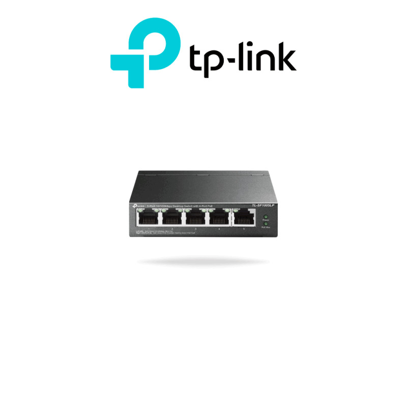 Switch PoE No Administrable de Escritorio / 5 puertos 10/100 Mbps / 4 puertos PoE af / Presupuesto 41 W / Modo extensor PoE hasta 250 metros / Calidad video prioritaria image 3