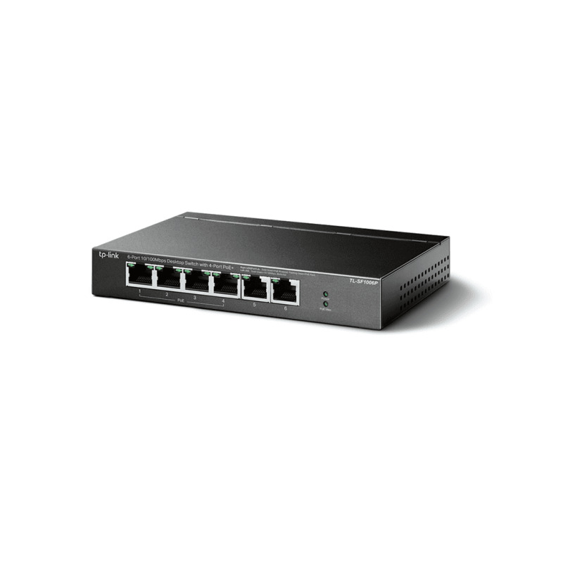 Switch PoE no Administrable de escritorio / 6 puertos 10/100 Mbps / 4 puertos PoE af/at / Presupuesto 67 W / Modo Extensor hasta 250 m / Calidad video prioritaria image 7