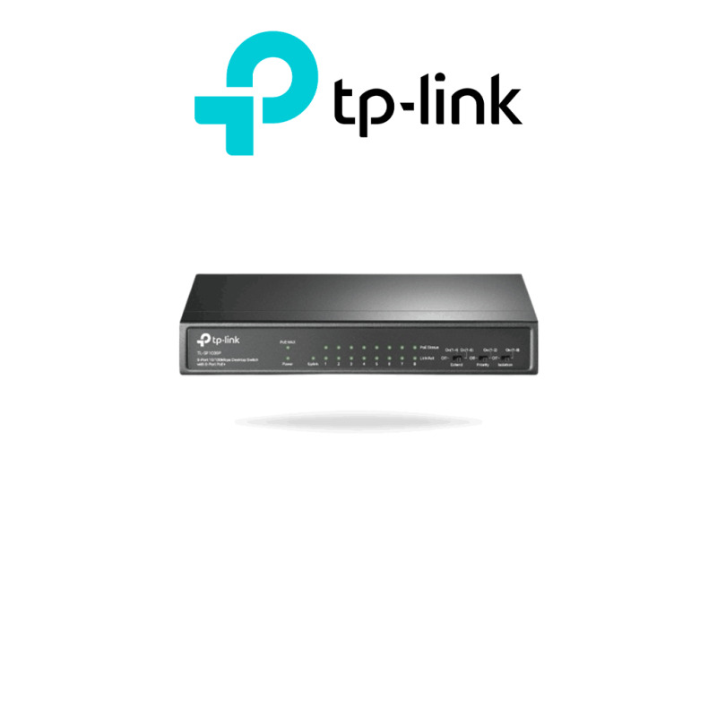 Switch PoE No Administrable / De Escritorio 9 puertos 10/100 Mbps / 8 puertos PoE af/at Inteligente / Presupuesto 65 W / Hasta 250 metros image 4