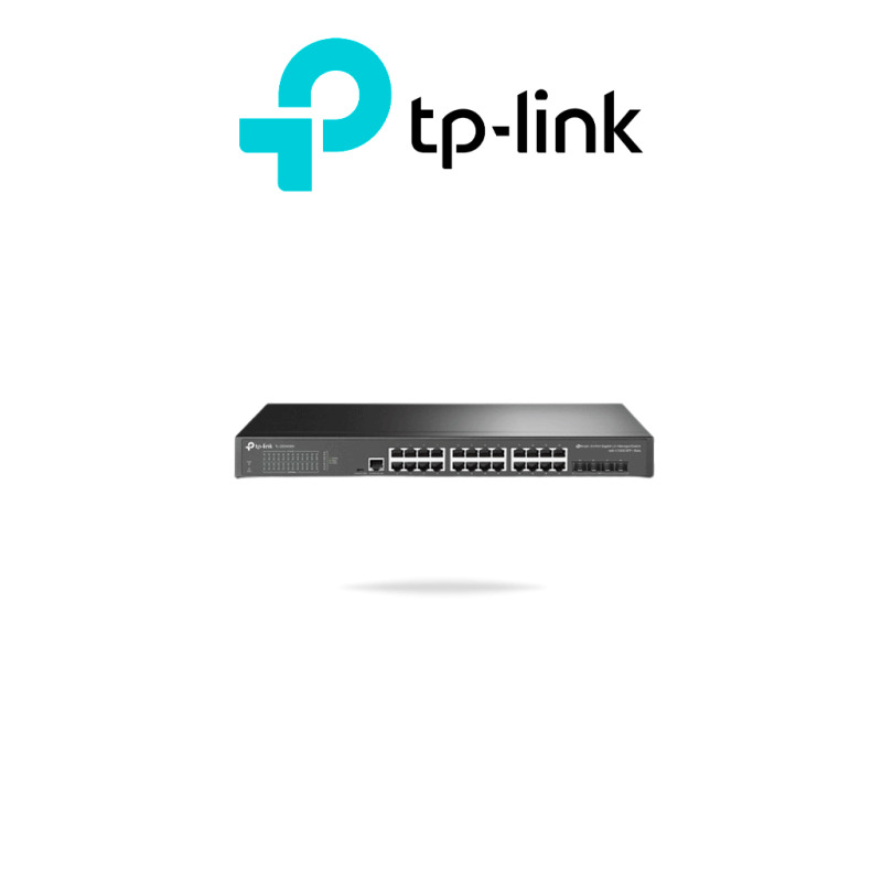 Switch Omada SDN Administrable / 24 puertos Gigabit y 4 puertos SFP / Funciones sFlow QinQ y QoS / Administración centralizada OMADA