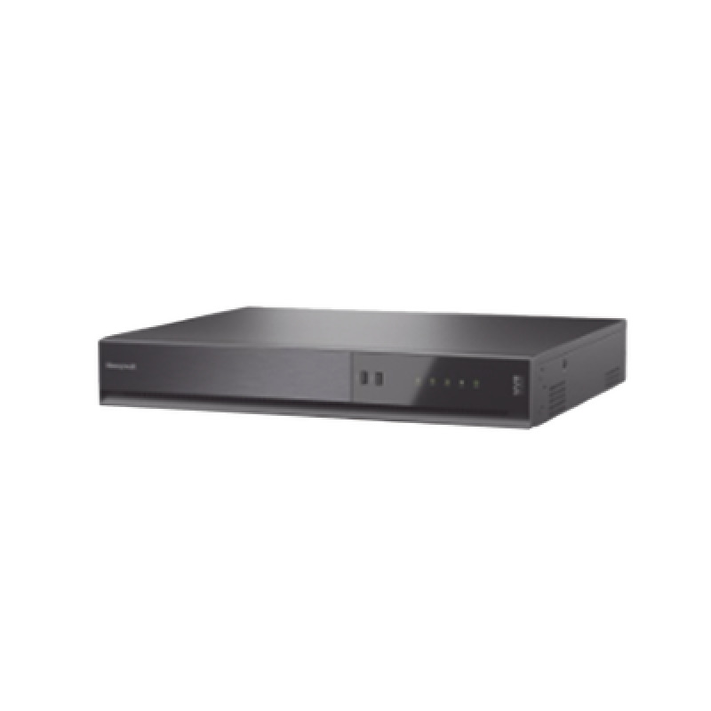 NVR 8MP 4K / 32 Canales IP / 16 Puertos PoE / H265 / ONVIF / NDAA / Soporta 40 TB No Incluido / Audio y Alarmas I/O / Soporta IA Serie 35 / Honeywell Security