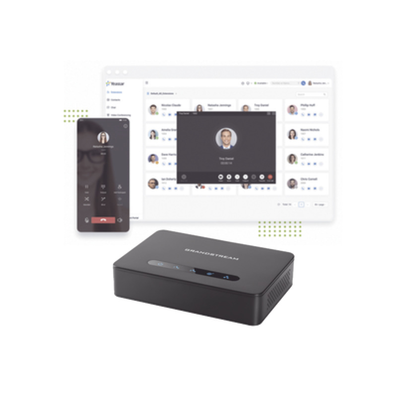 Conmutador Cloud Yeastar 5 extensiones anuales Gateway FXO para troncal analoga