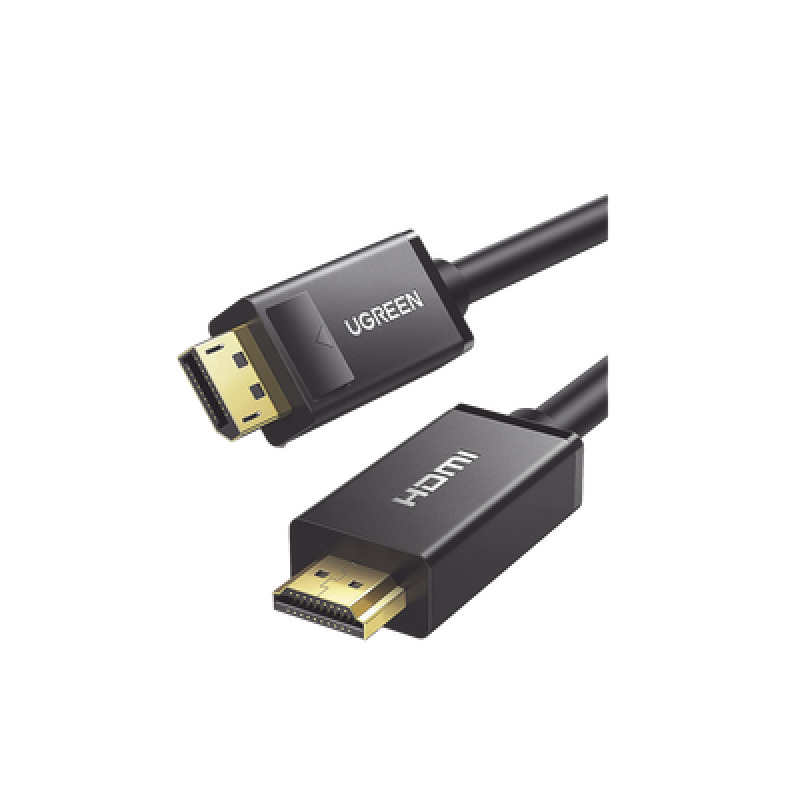 Cable DP Macho a HDMI Macho | Longitud 5m | Soporta 4K30Hz | Soporta 3D | Cobre Estañado 28AWG | Blindaje interno múltiple | Transmisión Unidireccional | Botón de Liberación | Chip de Última Generación image 2