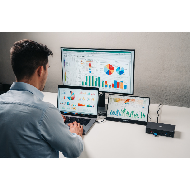 Docking Station Verbatim estacion de acoplamiento USB-C Pro 17 en 1 image 9