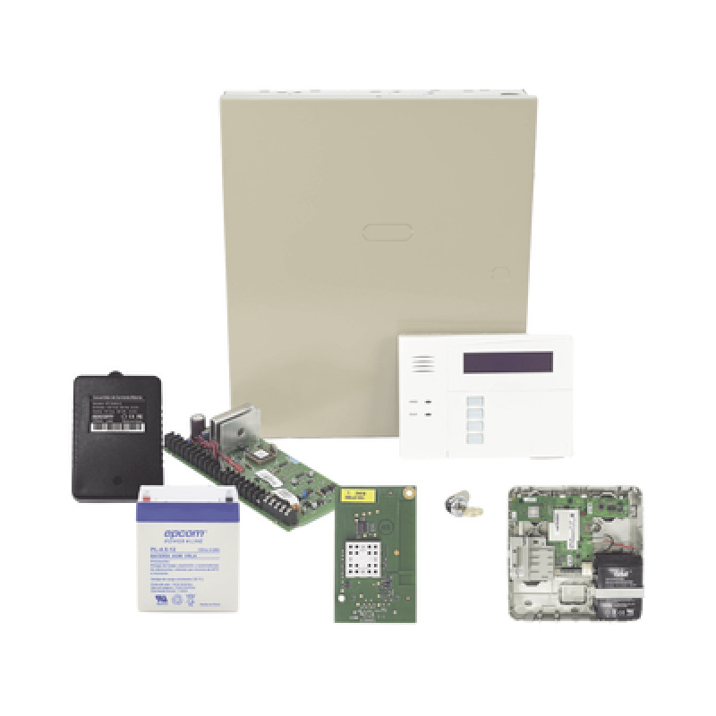 Panel de Alarma VISTA48LA con Comunicador Dual LTEMPA tarjeta WiFi Batería y Transformador