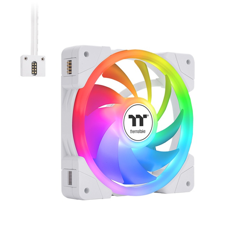 Thermaltake SWAFAN EX12 ARGB Gabinete de la computadora Enfriador de aire 12 cm Blanco 3 pieza(s) image 2