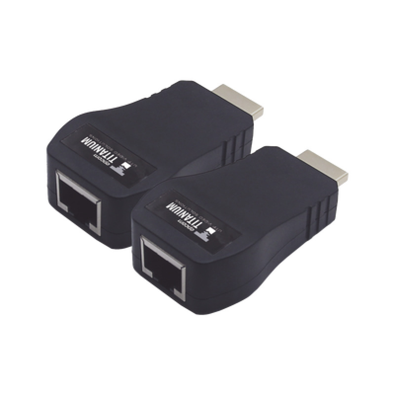 Kit Extensor 25m convertidor Señal HDMI a UTP Cat5e/Cat 6  / Calidad PREMIUM