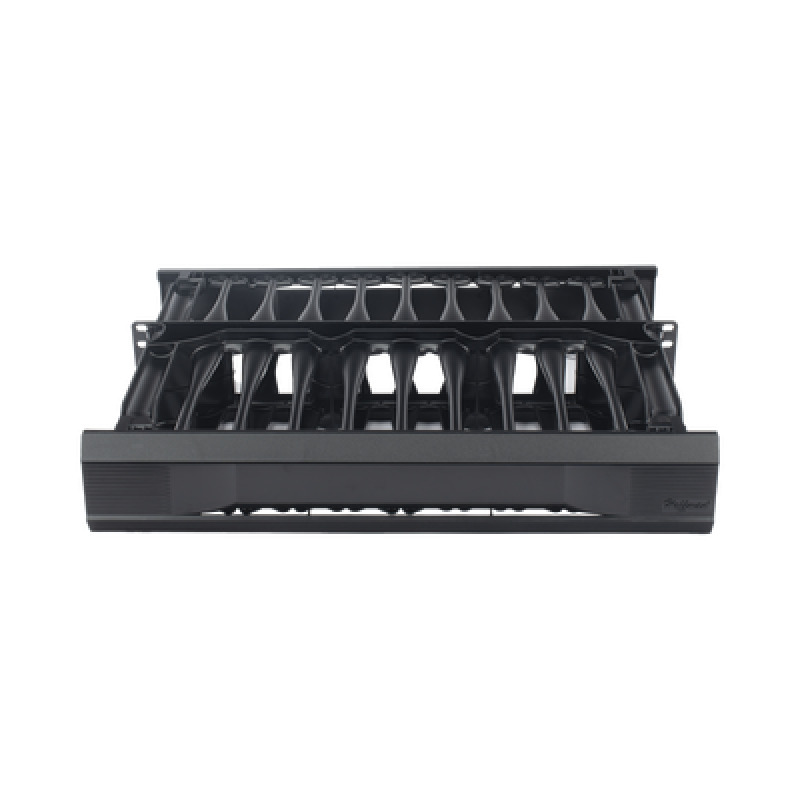 Organizador de Cables Horizontal CableTek Sencillo Solo Frontal Para Rack de 19in 2UR image 2