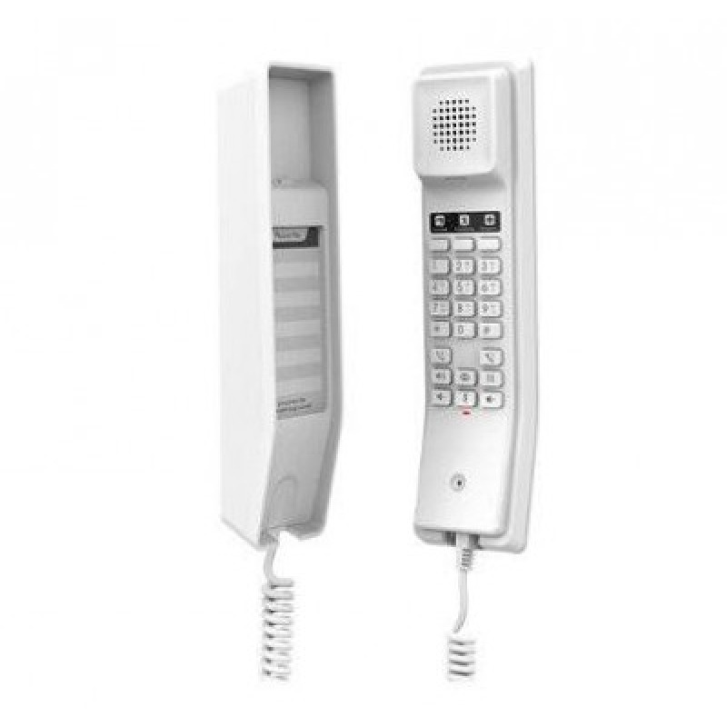 Teléfono IP Hotelero 2 líneas SIP con 2 cuentas codec Opus IPV4/IPV6 color blanco con gestión en la nube GDMS image 3