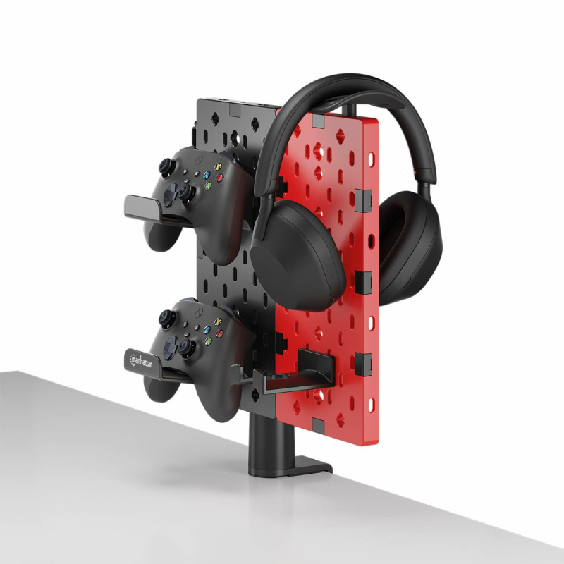 SOPORTE DE ESCRITORIO MANHATTAN, 462518 ,CON TABLERO ORGANIZADOR PERFORADO Y PORTA ACCESORIOS   image 6