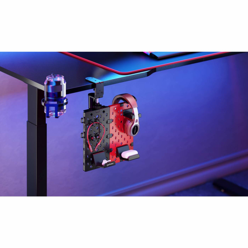 SOPORTE DE ESCRITORIO MANHATTAN, 462518 ,CON TABLERO ORGANIZADOR PERFORADO Y PORTA ACCESORIOS   image 9