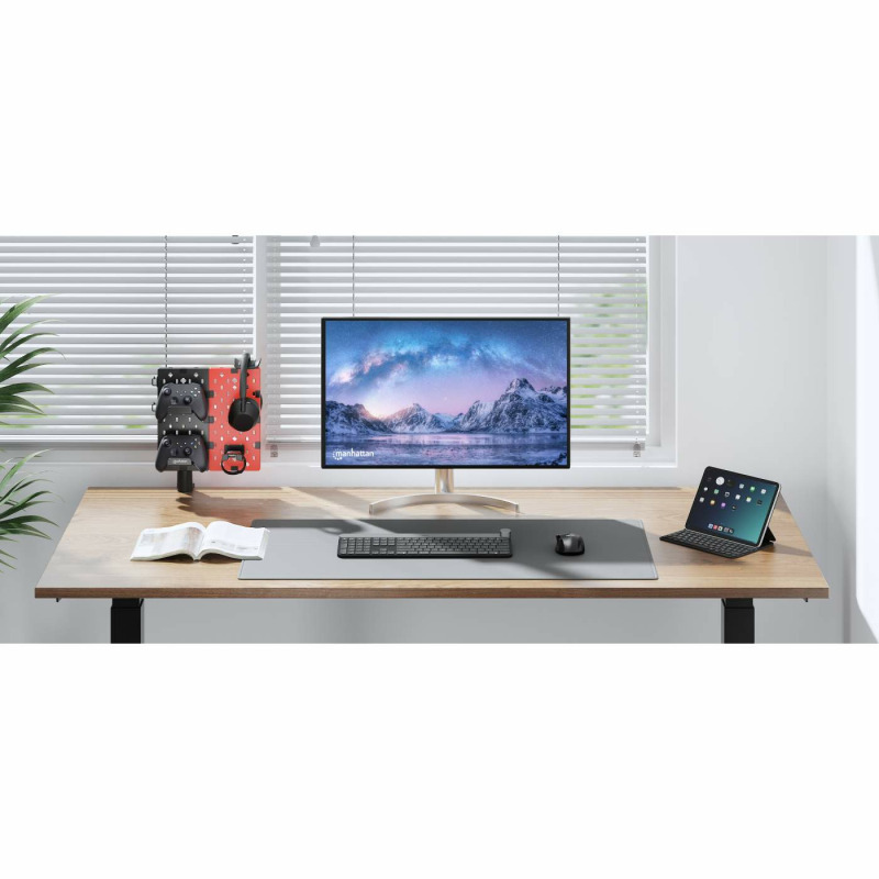 SOPORTE DE ESCRITORIO MANHATTAN, 462518 ,CON TABLERO ORGANIZADOR PERFORADO Y PORTA ACCESORIOS   image 11