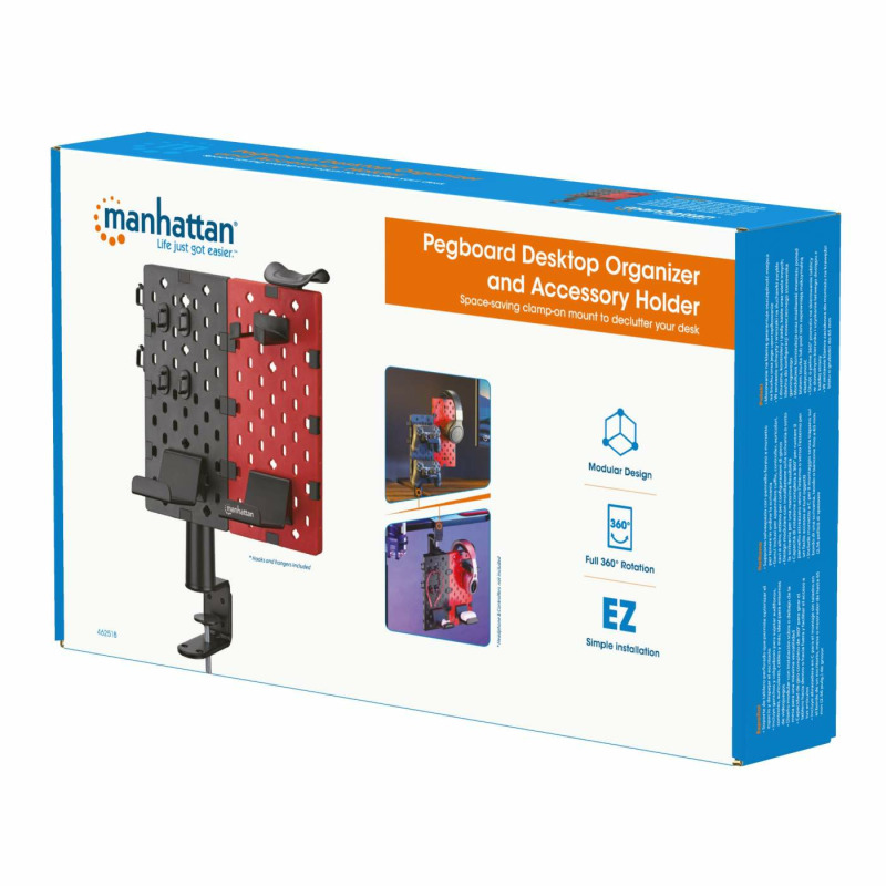 SOPORTE DE ESCRITORIO MANHATTAN, 462518 ,CON TABLERO ORGANIZADOR PERFORADO Y PORTA ACCESORIOS   image 15