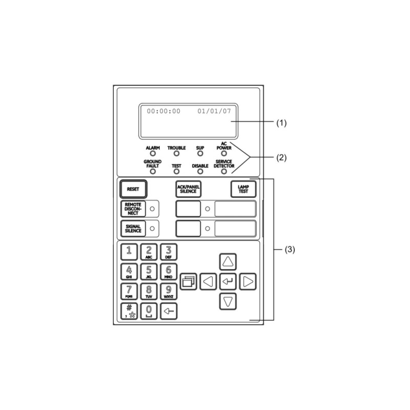 KIDDE F_FX64RSP - Panel de Alarma Contra Incendio / capacidad de 64 puntos / 2 NACs / Rojo / 110V / Español image 3