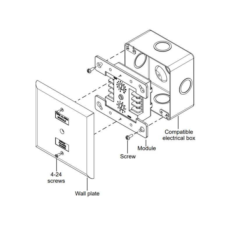 KIDDE F_FXRLY - Módulo de Relé de Contacto Analógico image 3