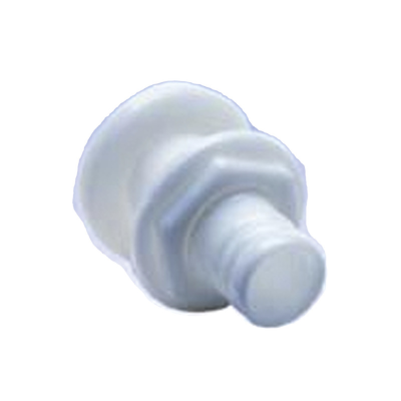 Accesorio pasacascos de plástico de alto impacto recto de 11/8