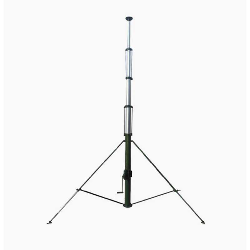 Mástil Telescópico Retraible Manual de 12 metros con Accesorios Incluye Tripie