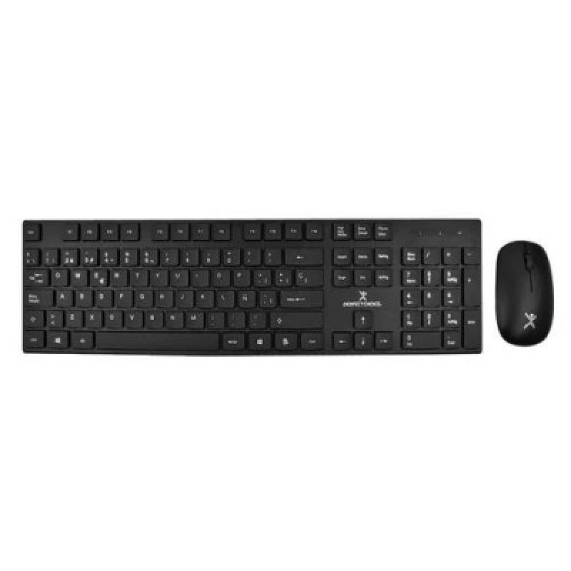 KIT TECLADO Y MOUSE INALAMBRICOS CONECTOR USB RESISTENTE A DERRAMES SILENCIOSO PERFECT CHOICE DUST - NEGRO image 2