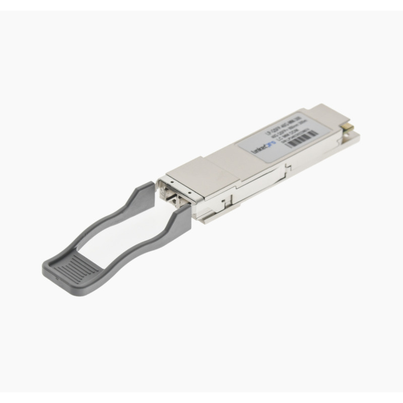 Transceptor Óptico QSFP MiniGbic / Multimodo 850 nm / 40 Gbps / 40GBASESWDM4 / Conectores LC/UPC Dúplex / DDM / Hasta 300 m
