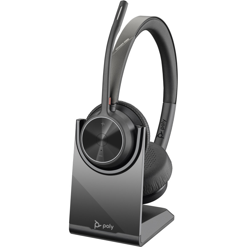DIADEMA HP POLY 77Y99AA VOYAGER 4320 UC/ INALAMBRICA BLUETOOTH BINAURAL DONGLE USB-A ALCANCE DE 50M HASTA 24 H DE CONVERSACION CONEXION HASTA 2 DISPOSITIVOS CON SOPORTE DE CARGA image 4