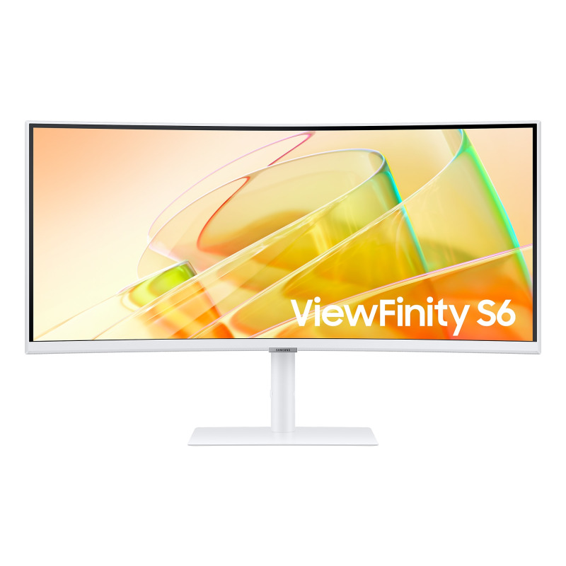 Monitor Curvo 34 Color Blanco / Aspecto 219 / Resolucion 3440 x 1440 / Frecuencia 100Hz / Entradas de Video HDMI / DisplayPort / Compatible VESA 100x100 / bocinas integradas