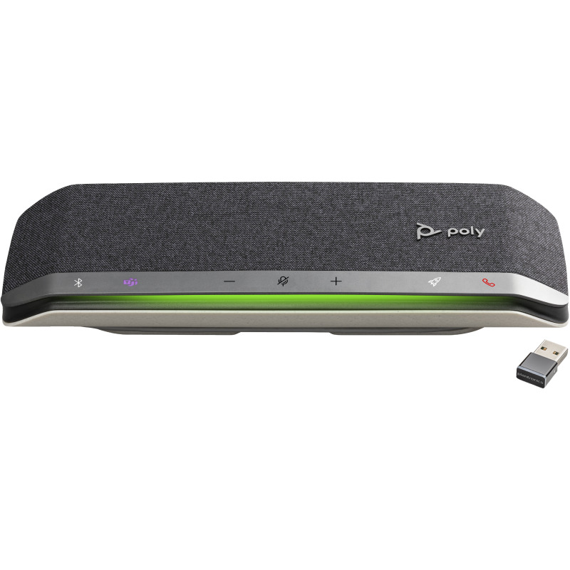 ALTAVOZ MANOS LIBRES HP POLY 772C5AA SYNC 40 / ALTAVOZ PORTATIL CONECTIVIDAD USB-A-USB-C Y BLUETOOTH ALCANCE DE MICROFONO 2.5 METROS IP64 BATERIA HASTA 30 HORAS