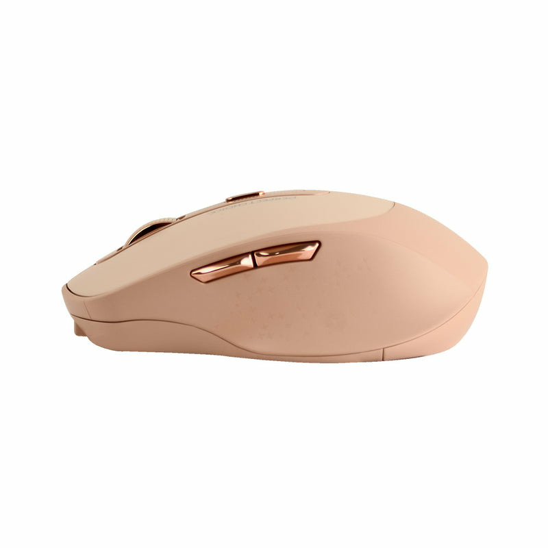 MOUSE INALAMBRICO 1600 DPI OPTICO RECARGABLE ERGONOMICO SILENCIOSO PERFECT CHOICE CLIX - CAQUI image 4