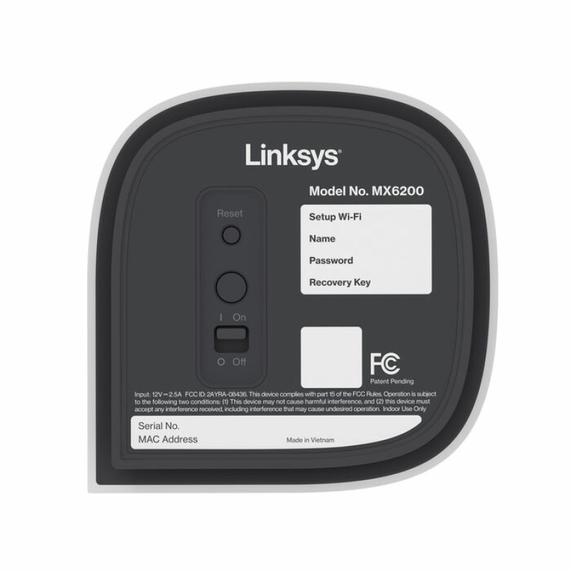 Sistema Velop Pro 6E Linksys Wi-Fi 6E MX6203 Mesh (3-piezas) AXE5400 Tri-Banda MU-MIMO DL-OFDMA 2 x RJ45 gigabit image 7