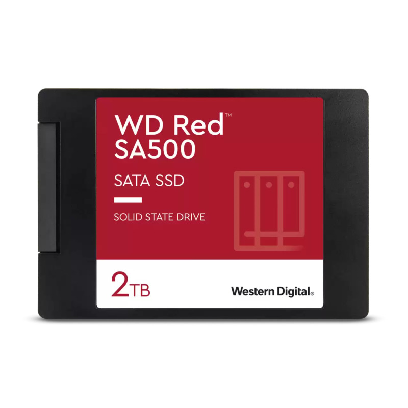 UNIDAD DE ESTADO SOLIDO SSD INTERNO WD RED SA500 2TB 2.5 SATA3 6GB/S LECT.560MBS ESCRIT 520MBS 7MM NAS WDS200T2R0A