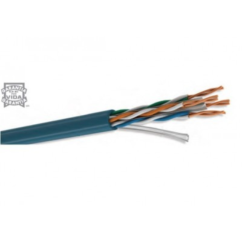 BOBINA DE CABLE UTP CONDUMEX,  66446815 ULTRA, CAT 6, 4 PARES CALIBRE 23 AWG, CM, 100% COBRE, INTERIOR, COLOR AZUL, 305 MTS image 2