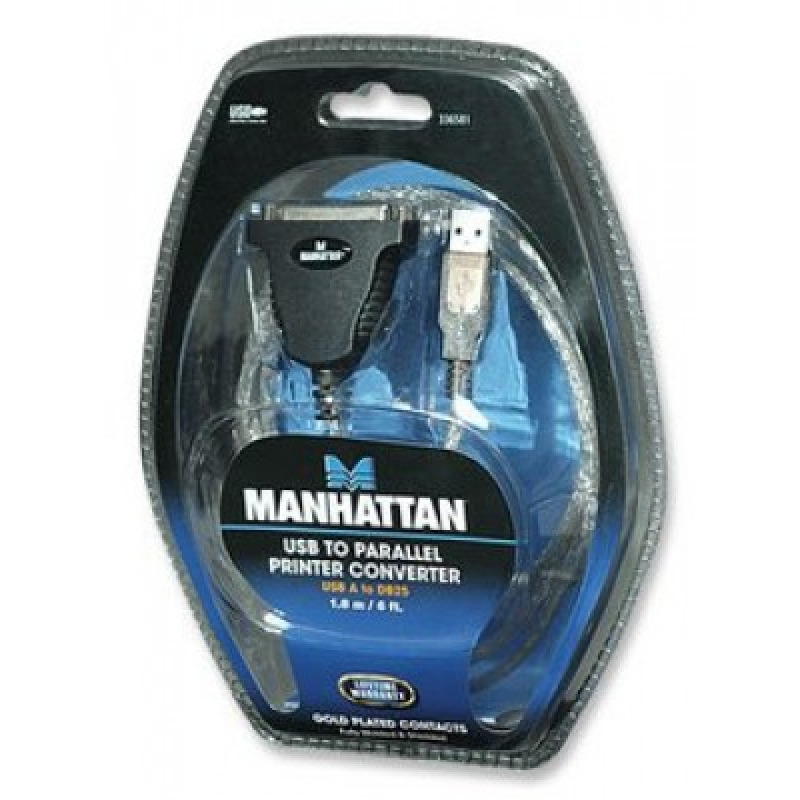CONVERTIDOR,MANHATTAN,336581, USB A PARALELO DB25