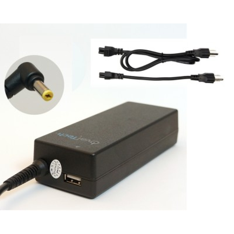 Ovaltech OTAC-E55 adaptador e inversor de corriente Auto 90 W Negro image 2