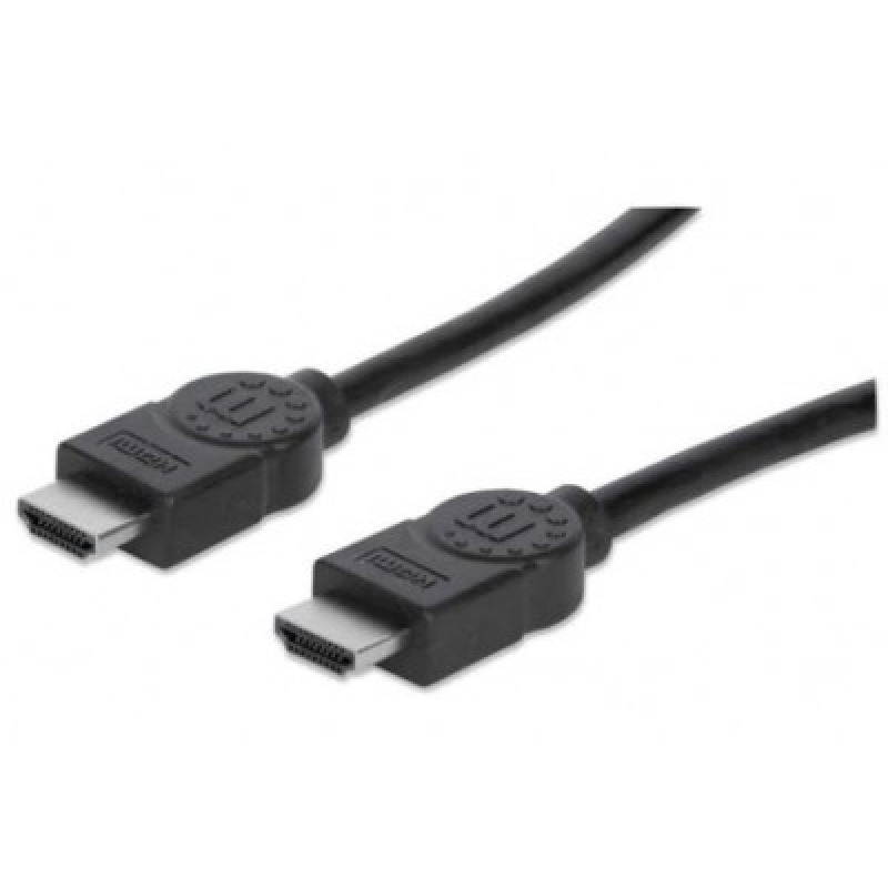 MANHATTAN 322539-Cable HDMI de 10m / Alta Velocidad / Macho a macho / Blindado / Resolución de 1080p / Color intenso / Hasta 10.2Gbps a 340MHz / Terminales en PVC/ Color negro image 2