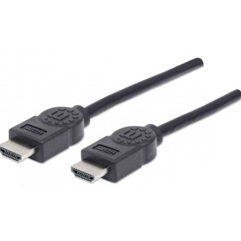 MANHATTAN 306119- Cable HDMI de Alta Velocidad de 1.8 Metros/ Resolución 4k@30Hz/ Soprota 3D/ HDMI Macho a Macho/ Soporta Canal de Retorno de Audio (ARC)/ Blindado para Reducir Interferencia/  image 2