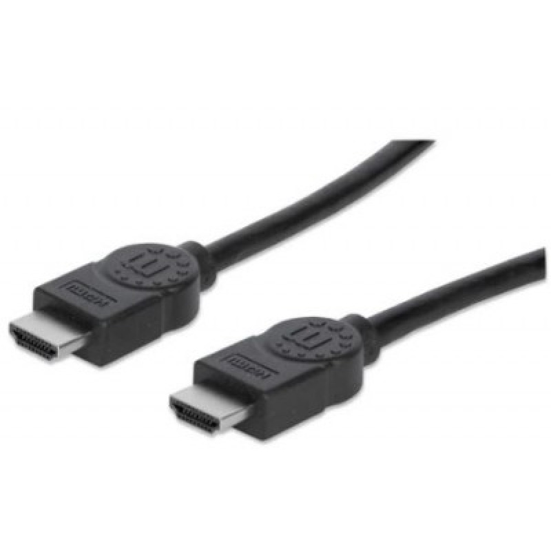 SUSTUTUIDO POR MAN1760043  Cable HDMI de alta velocidad de 5m  / Macho a macho / Blindado / Color negro / Resolución 4K@30Hz / Soporta hasta 1080p en 3D con color intenso image 2