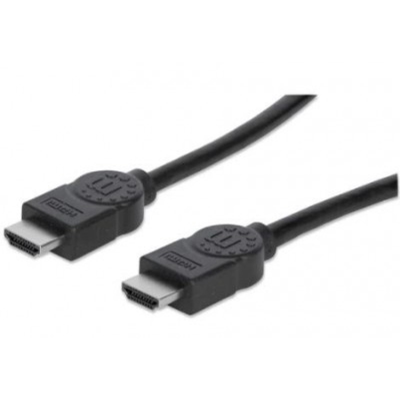MANHATTAN 306126- Cable HDMI de Alta Velocidad de 3 Metros/ Resolución 4k@30Hz/ Soprota 3D/ HDMI Macho a Macho/ Soporta Canal de Retorno de Audio (ARC)/ Blindado para Reducir Interferencia/  image 2
