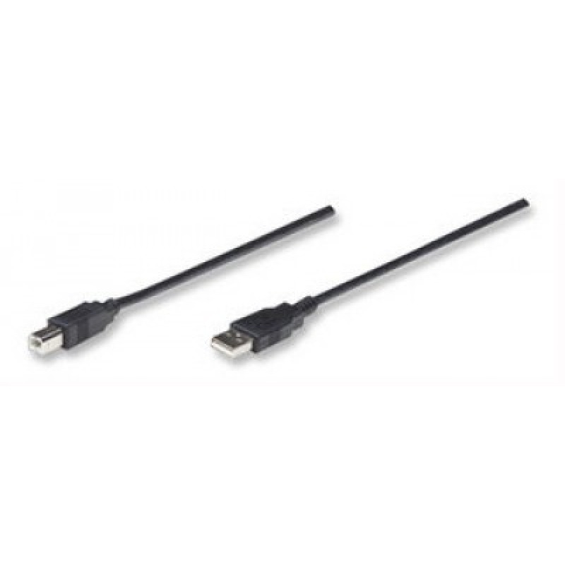 CABLE USB,MANHATTAN,33382, V2.0 A-B  3.0M, NEGRO image 2