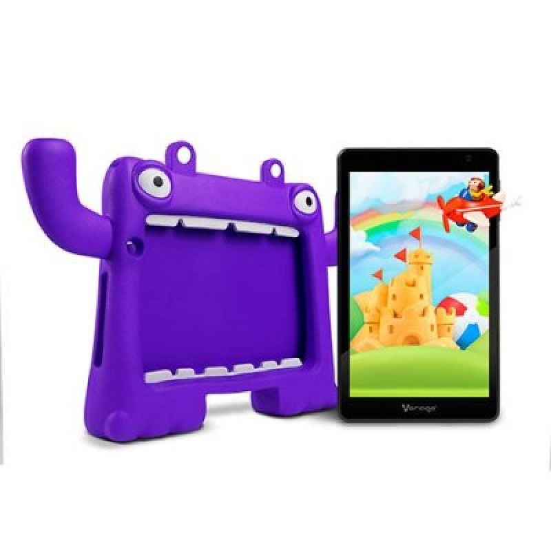 TABLET VORAGO PAD-8 KIDS ANDROID 13 QUADCORE 4GB 64GB DUALCAM WIFI BT GMS FUNDA MORADO