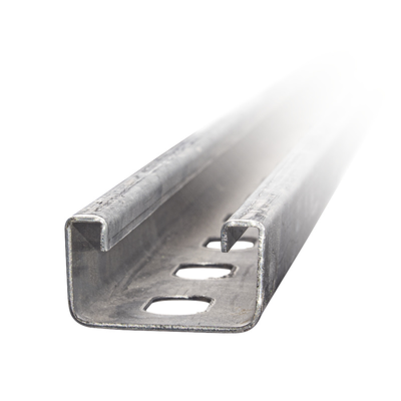 Unicanal Perforado 4 X 2 cm X 3 m / Calibre 12 / Galv Electrolítico