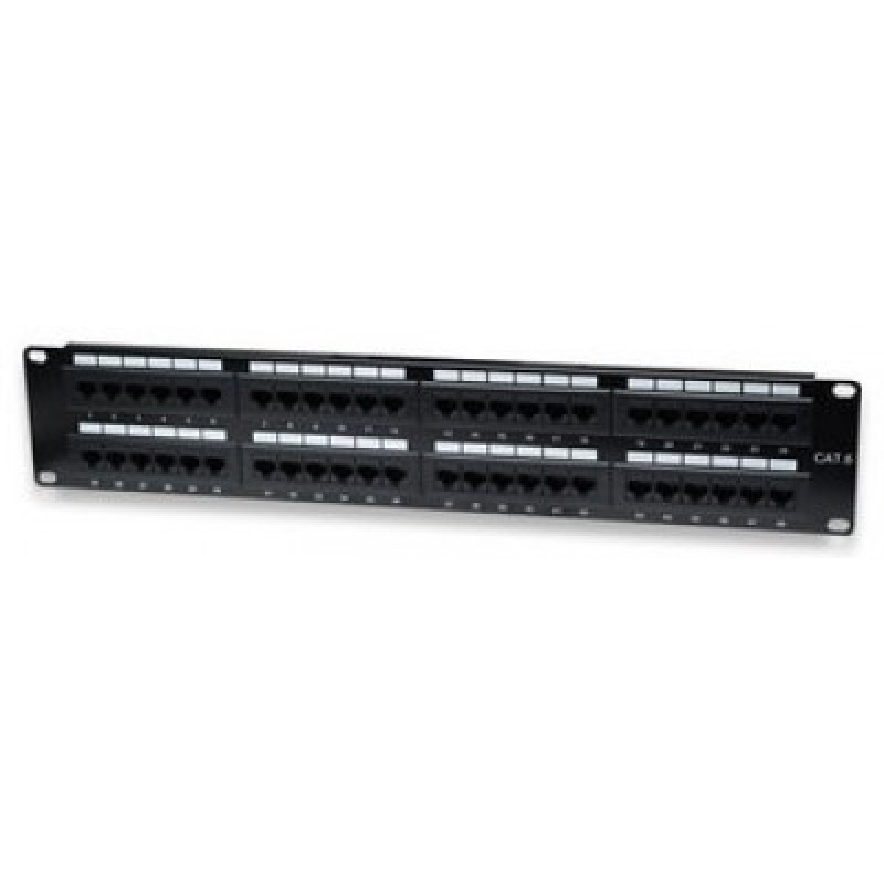 INTELLINET 560283 - PANEL PARCHEO CAT 6 / 48 PTOS / 2 NIV. RACK image 2