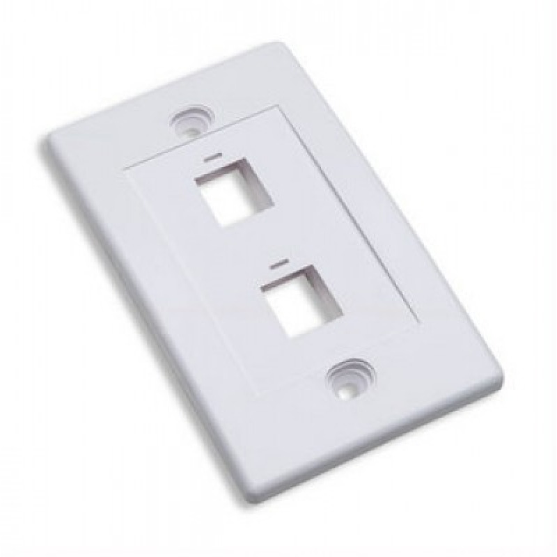 INTELLINET 163293 - TAPA (FACEPLATE) / 2 PERFORACION / BLANCO