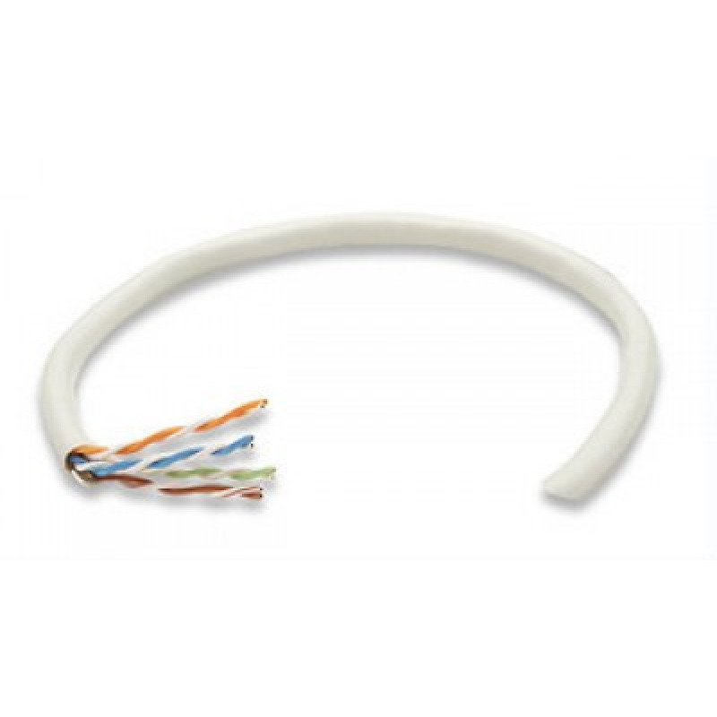 INTELLINET 334136 Bobina de Cable UTP Cat6, Sólida, 100% cobre, 305 m de cable UTP, Filamento sólido, CM, Certificable, Gris