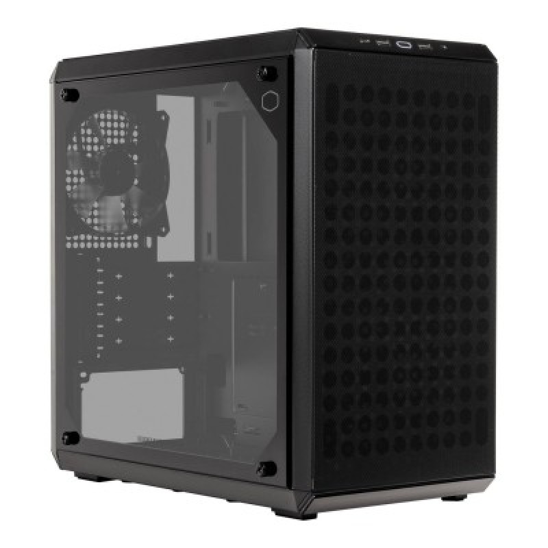 GABINETE COOLER MASTER MASTERBOX Q300L V2 ARGB / MICRO ATX/ MINI ITX/ PSU ATX / NEGRO / VENTILADOR CF120 ARGB PRE-INSTALADO
