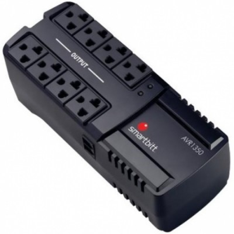 REGULADOR DE VOLTAJE SMARTBITT 1350VA / 675 WATTS120V8 CONTACTOS, PROTECCIÓN DE LÍNEA TELEFÓNICA RJ-11. image 2