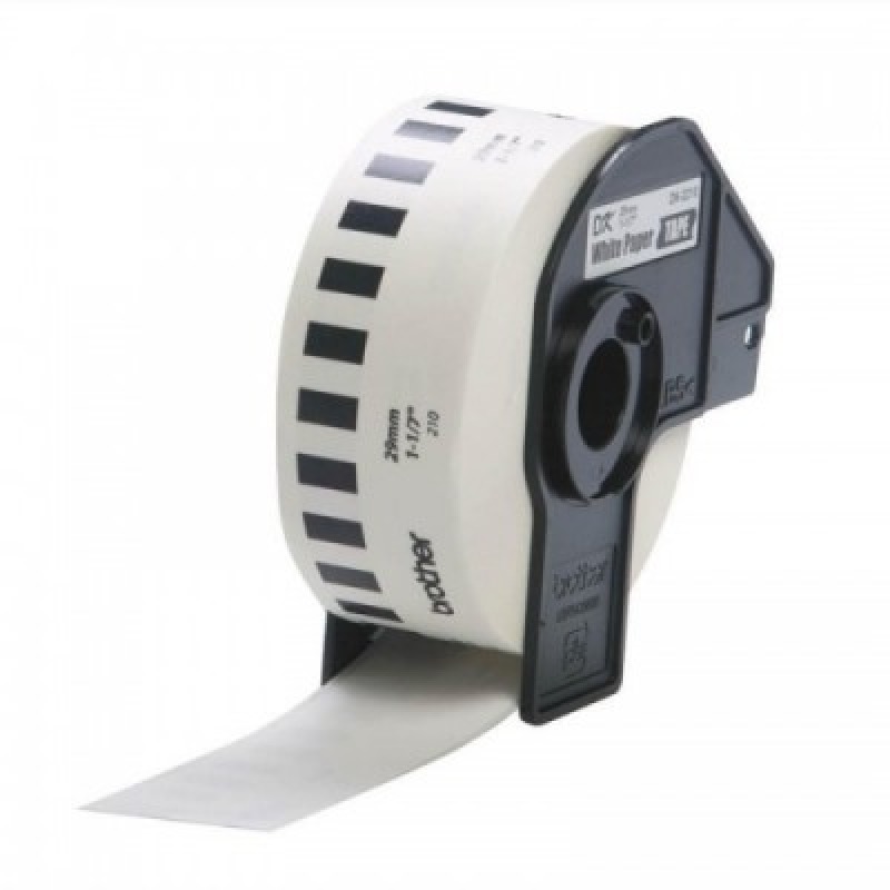 ETIQUETA CONTINUO BROTHER DK2210 BLANCA 29MM X 30.4 MTS COMPATIBLE CON QL´S