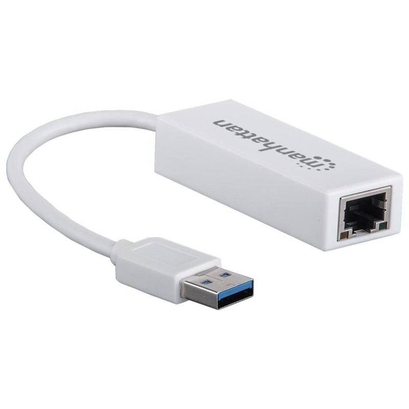 MANHATTAN 506731 - Adaptador Fast Ethernet USB de Alta Velocidad 2.0/ Velocidad Hasta 100 Mbps Fast Ethernet/ Hot Swap/ Full Dúplex con Detección Automática de la Velocidad/ Certificaciones: FCC Clase B, Marca CE, RoHS/