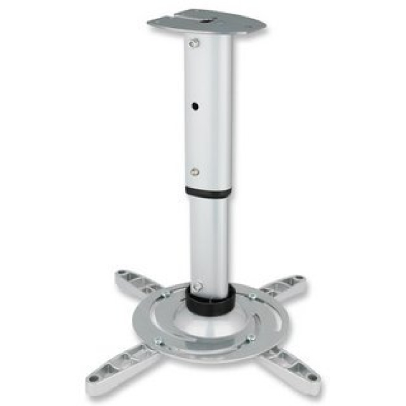 MANHATTAN 424820 - Soporte de Techo para Proyector/ 10 Kg de Carga/ Barra Extensible de 13 a 106 cm/ Ajuste Vertical, Giro y Altura/ Construido en Aluminio/ Administrador de Cable/ Sujeta con Seguridad la Mayoría de los Proyectores/ image 2